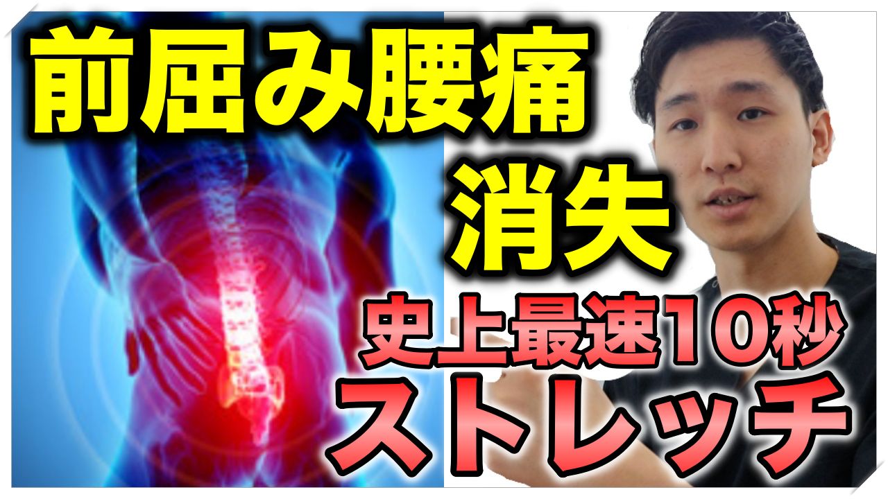 医者も知らない前かがみ腰痛を10秒解消法 整体院 望夢 のぞむ